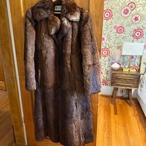 Vintage Rabbit Fur Coat
